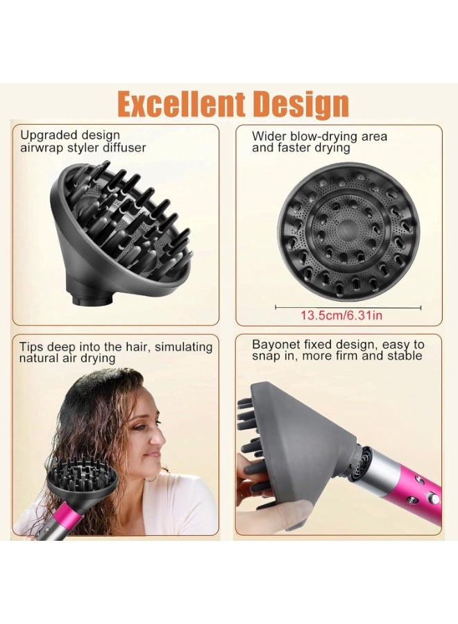 Dyson Diffuser Nozzle for Airwrap Styler HS08 HS05 HS01, Styler Attachment Diffuser Nozzle, Hair Styling Accessories Tools, Convertible for Airwrap Styler into a Hair Dryer - Image 5