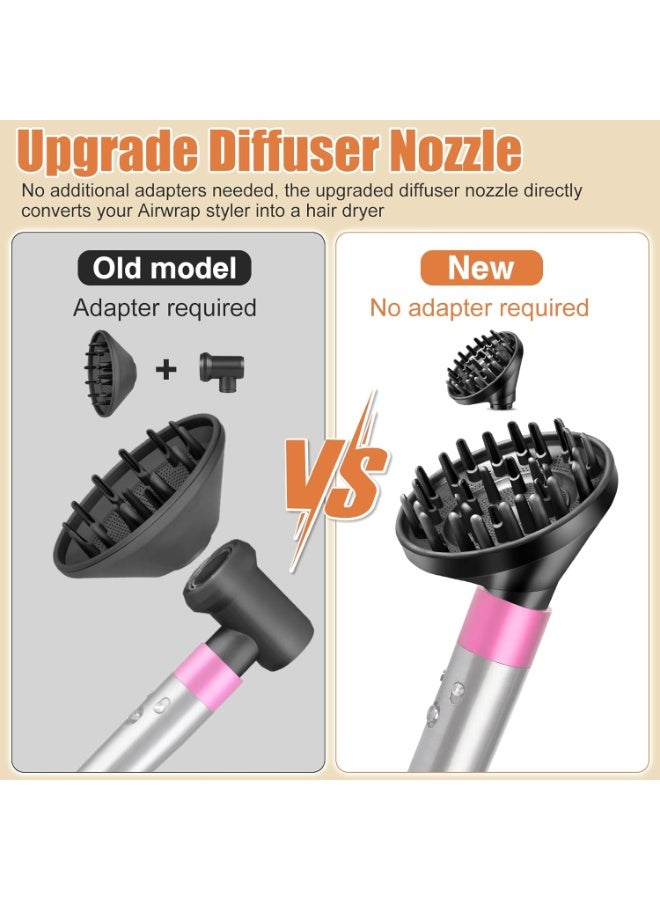 Dyson Diffuser Nozzle for Airwrap Styler HS08 HS05 HS01, Styler Attachment Diffuser Nozzle, Hair Styling Accessories Tools, Convertible for Airwrap Styler into a Hair Dryer - Image 3