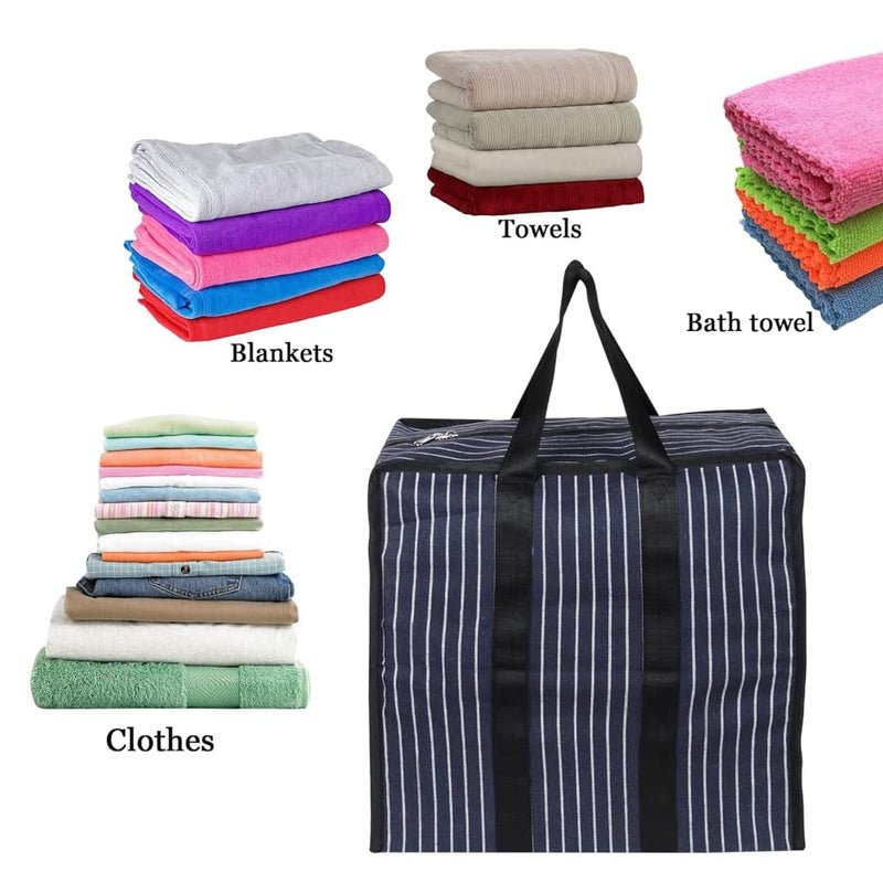Fambal MultiPurpose Heavy Duty 145 L Moisture Proof Jumbo Size TravelUnderbed Storage BagToysStationeryPaper 18 x 17 x 105 inches Black 18x 17 x 105 Inch 2 count - Image 3