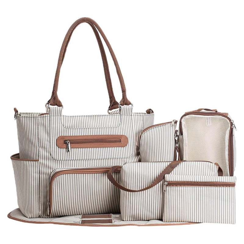 Maternity Diaper Bag: Khaki - Baby Diaper Bag for Moms & Baby Travel Use - Image 1
