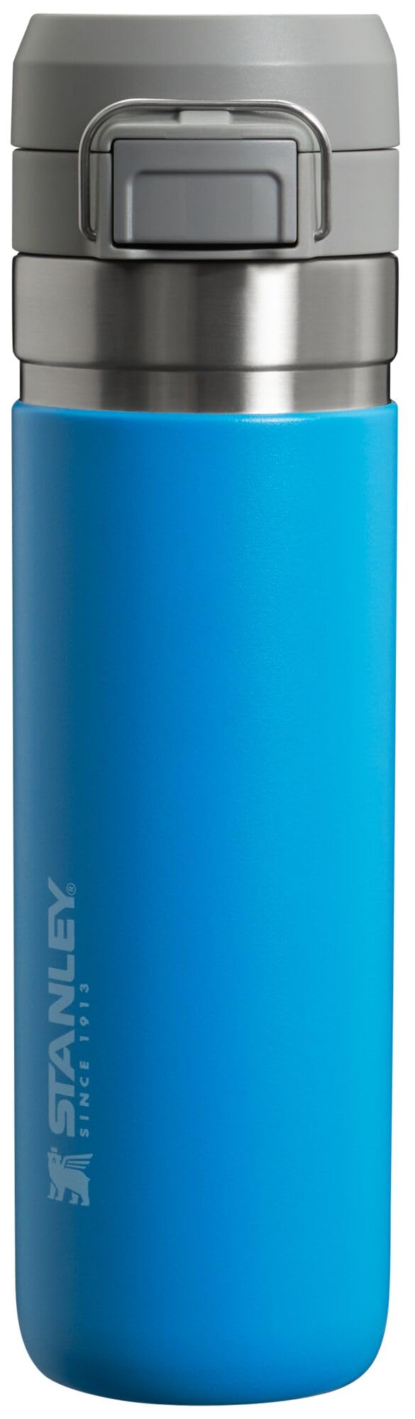 Stanley Quick Flip GO Water Bottle 24 OZ | Push Button Lid | Leakproof & Packable for Travel & Sports | Insulated Stainless Steel | BPA-Free | Azure - Image 1