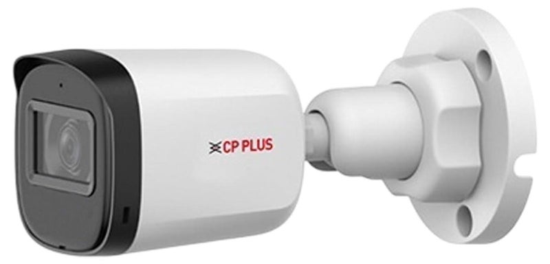CP PLUS 2.4MP IR Wired Bullet Outdoor Camera CP-URC-TC24PL3 Compatible with DVR only | 3.6mm Lens | 30 Meter Black & White Night Vision | IP67 | Analog HD CCTV Camera, White - Image 1