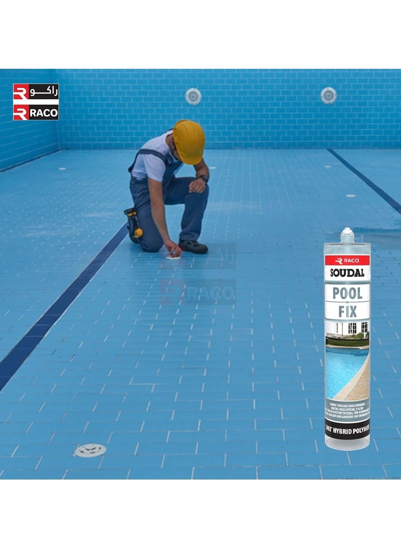 RACO Soudal Pool FIx Under Water Glue for Fixing and Repairing Swimming Pool 290ml (Sealant only) - Image 2