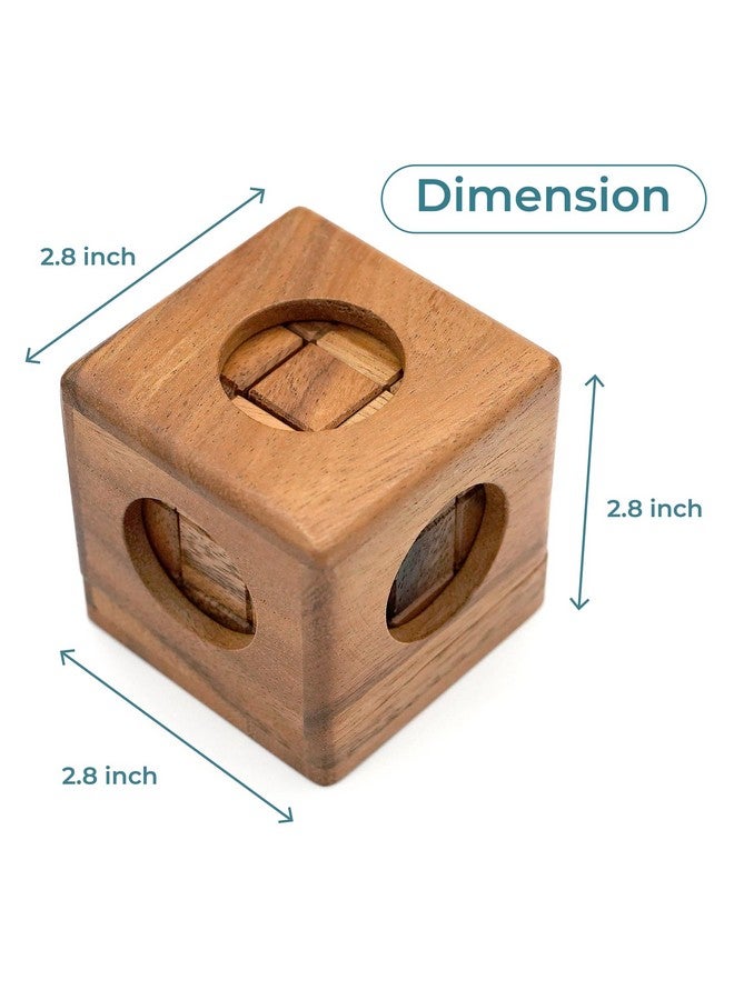 BSIRI Soma Puzzle Cube Wooden Toy Brain Teaser Desk Board Games Adults Master Block Christmas Mind Magic Kids Benders Wood Hand Cube Family Teens Boy Classic - Image 2