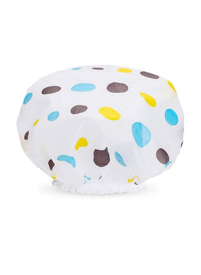 Etercycle Kantareshwer™6 Pcs Shower Caps Etercycle Reusable Elastic Waterproof Bathing Hair Cap With Lace Elastic Band For Women Beauty Hair Spa Home Hotel Travel Use - Image 4