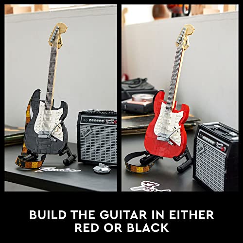 LEGO Ideas Fender Stratocaster 21329 DIY Guitar Model Building Set for Music Lovers, Complete with 65 Princeton Reverb Amplifier & Authentic Accessories, Perfect Way to Rock Gift Giving - Image 5