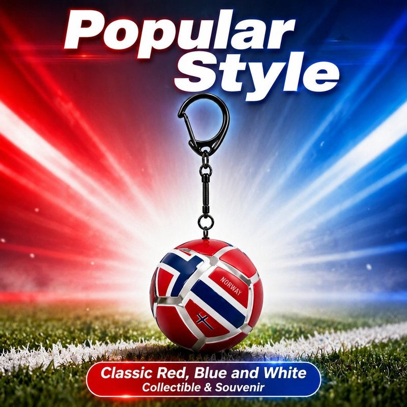 2026 World Cup Football Keychain - Stress-Relief Accessory with Multi-National Flag Designs - Image 1