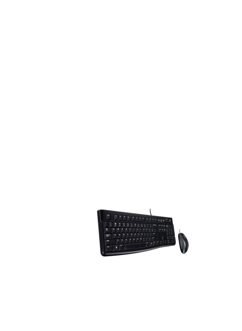 Logitech 920002565 MK120 Wired Desktop Set, Keyboard/Mouse  - Image 1