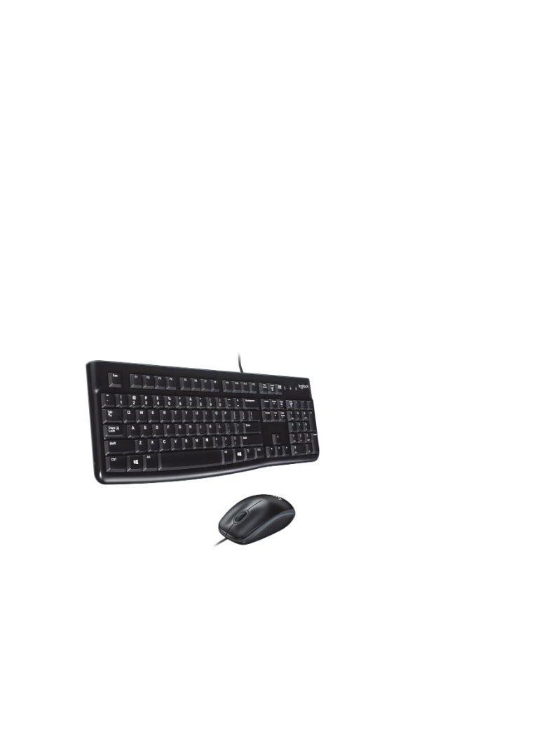Logitech 920002565 MK120 Wired Desktop Set, Keyboard/Mouse  - Image 4