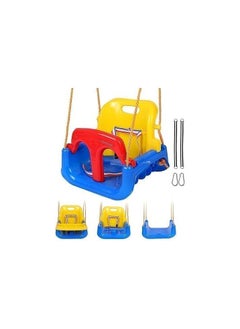 HOPHOP 3 in 1 Plastic Swing for kids, Durable & Sturdy, Indoor & Outdoor Multifunctional Baby Swing, Non-Toxic Heavy Duty Seat Hanging Swing for Playground, Infants, Toddler & childern, Eco-Friendly  - Image 1