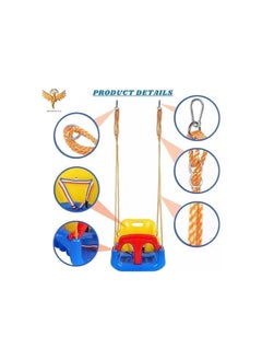 HOPHOP 3 in 1 Plastic Swing for kids, Durable & Sturdy, Indoor & Outdoor Multifunctional Baby Swing, Non-Toxic Heavy Duty Seat Hanging Swing for Playground, Infants, Toddler & childern, Eco-Friendly  - Image 4