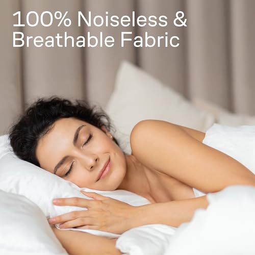 Niagara Sleep Solution حماة وسائد فائقة النعومة بسحاب بحجم قياسي - مجموعة من 4 أغطية وسائد قابلة للتنفس - حماية 100% ضد البقع والغبار والأوساخ - قابلة للغسل في الغسالة (رمادي) - Image 5