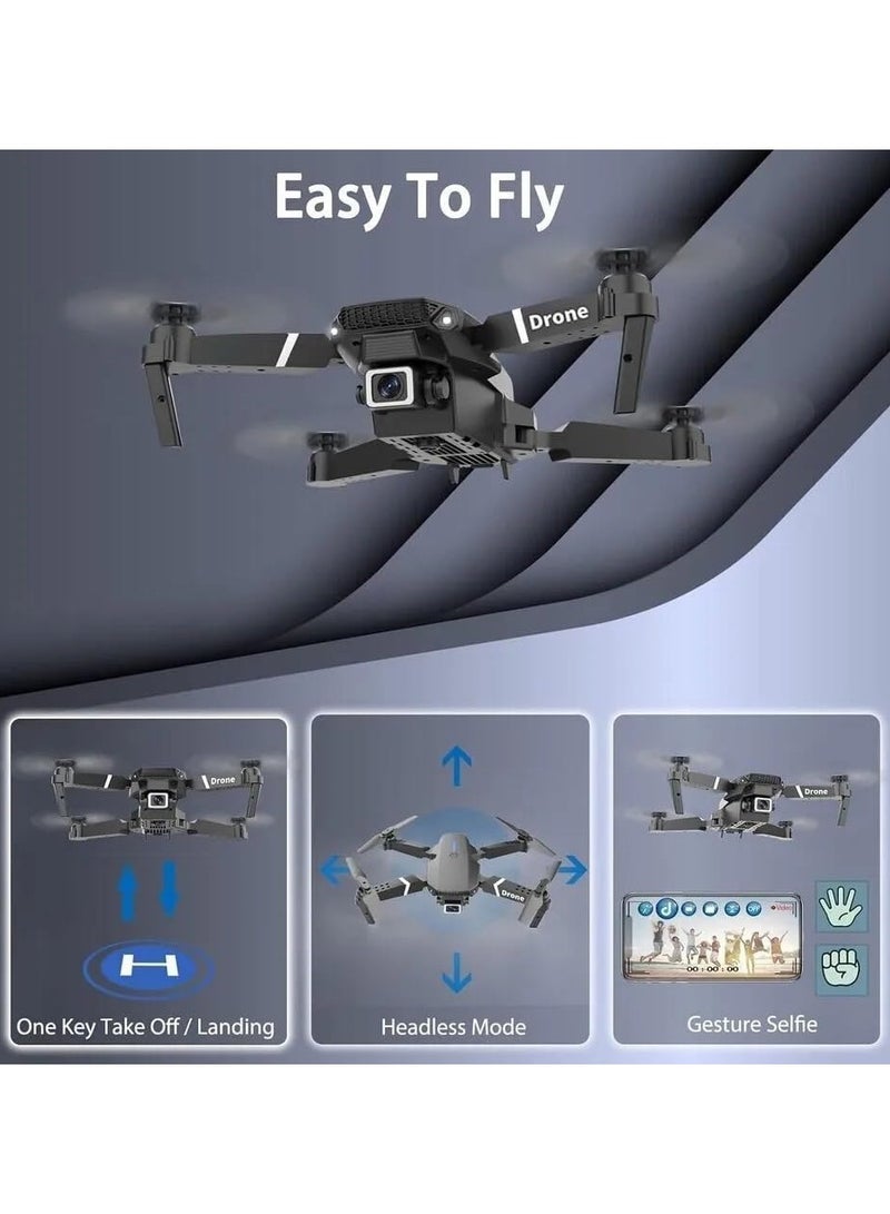 REBENUO E99 PRO Drone Professional 4K HD Dual Camera Automatic Obstacle Avoidance Foldable Height Keep Mini Helicopter - Image 5