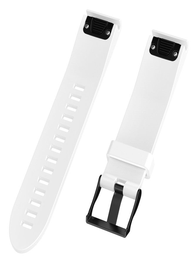 QGHXO سوار ساعة بديل من السيليكون الناعم لساعات Garmin Fenix 5S/ 5S Plus/ 6S/ 6S Pro الذكية (بدون جهاز تتبع) - Image 4