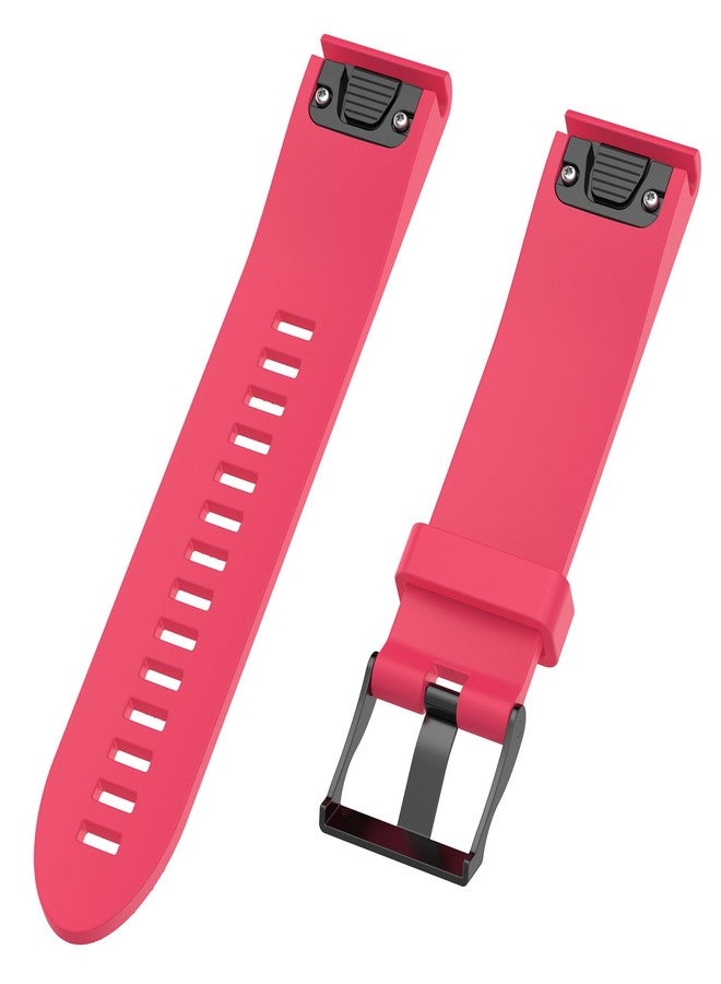 QGHXO سوار ساعة بديل من السيليكون الناعم لساعات Garmin Fenix 5S/ 5S Plus/ 6S/ 6S Pro الذكية (بدون جهاز تتبع) - Image 5