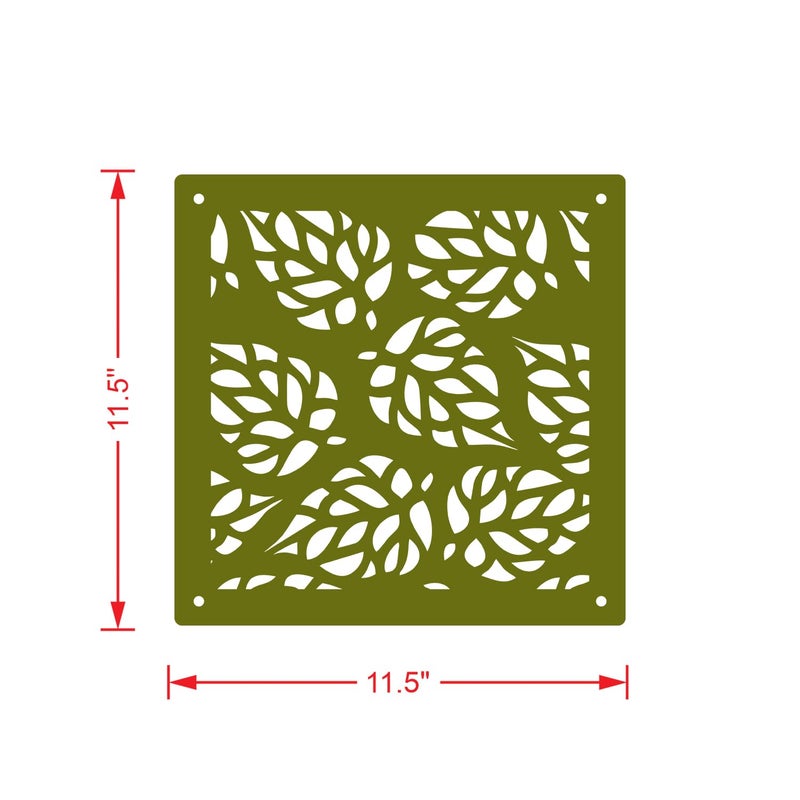 Olive Tree Olive Tree 12Pcs Hanging Room Divider Panel Modern Hanging Screen Partition for Home Decoration Living Room 115 x 115 12 PanelsOTD9098  - Image 3