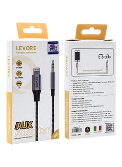LEVORE AUX Adapter Lightning to 3.5mm - Gray 