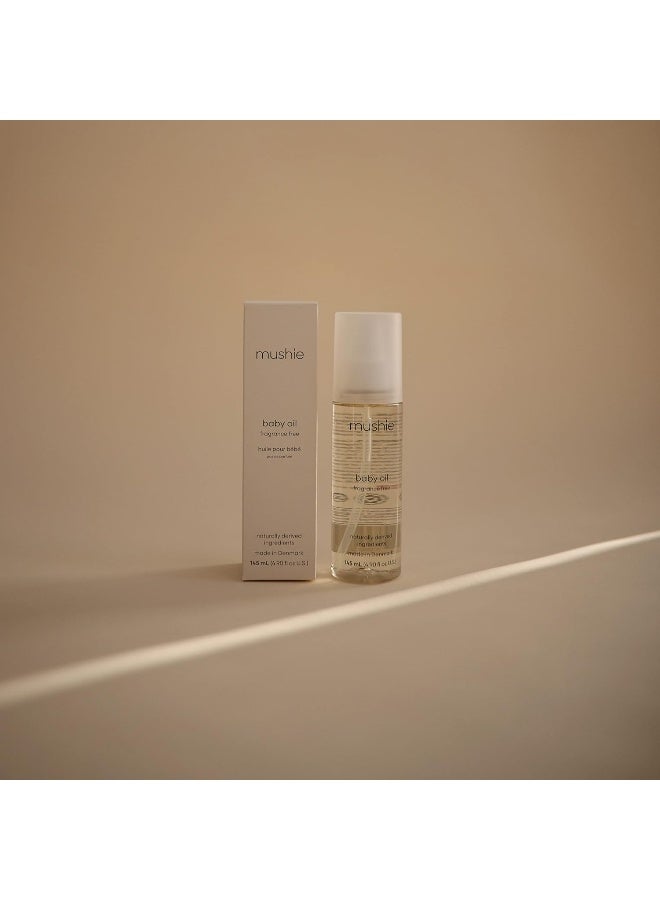 Mushie Natural Baby Oil - 145 mL Organic & Fragrance Free - Image 2