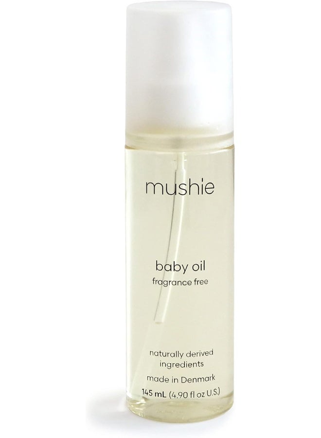 Mushie Natural Baby Oil - 145 mL Organic & Fragrance Free - Image 1
