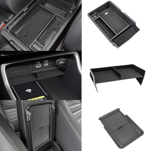Neepiar 3PCS Center Console Organizer Compatible with 2026 2025 2024 2023 Honda CRV Armrest Storage Box Armrest Hidden Storage Box Secret Compartment Insert Tray Interior Accessories - Image 1