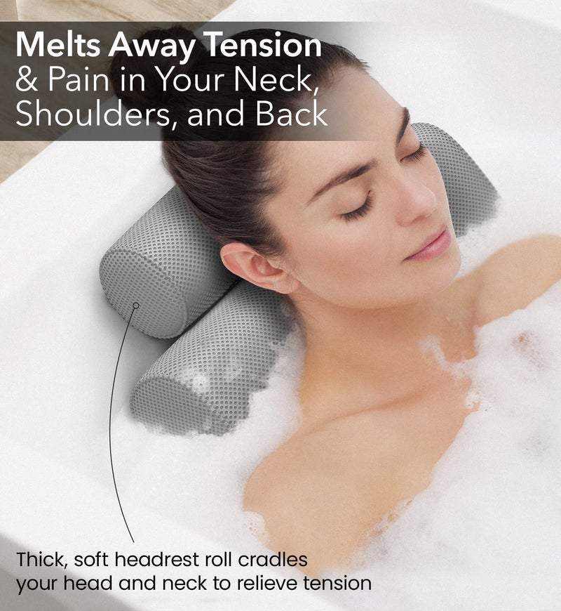 Everlasting Comfort Everlasting Comfort Luxury Bath Pillow - Head, Neck, Back Support Cushion for Bathtub, Spa, Soaking  - Image 5