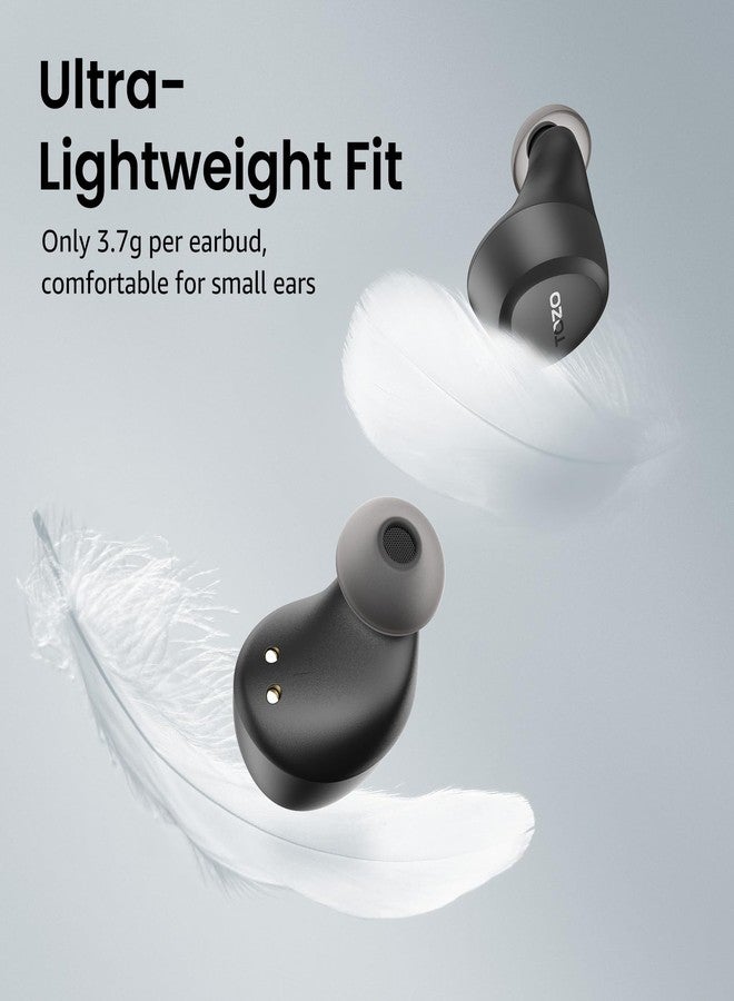 TOZO A1 Wireless Bluetooth Earphones, Lightweight Bluetooth 5.3 Earphones, IPX5 Wireless Bluetooth Headset with High Fidelity Sound, Charging Case, Touch Control (Black) - Image 4