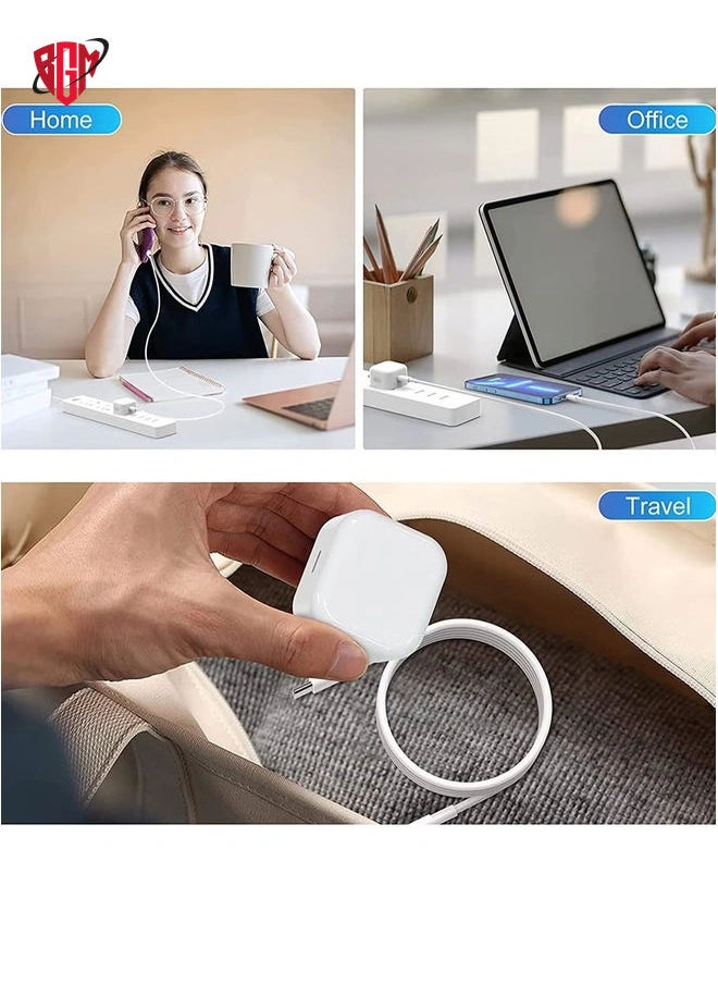 BGM - 20W PD Type C Power Block Wall Charger Plug Adapter with 1M USB-C to Lightning Cable Compatible with iPhone 14/13/11/X/XS/iPad - Image 1