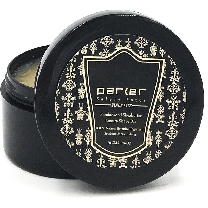 Parker Safety Razor Parker Sandalwood & Shea Butter Shaving Soap 1.76 oz. each â€“ 2 Pack - Image 3