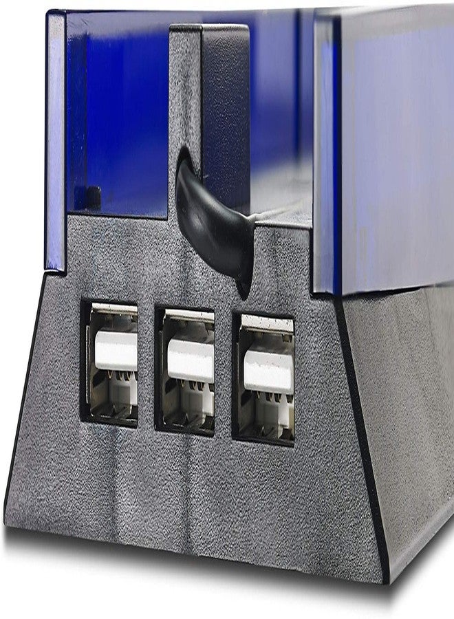 KlsyChry حامل KlsyChry مع HUB وضوء أزرق لجهاز PS4، قاعدة عمودية مع ضوء LED أزرق و 3 منافذ USB لجهاز سوني بلاي ستيشن 4 PS4 (أسود) - Image 4
