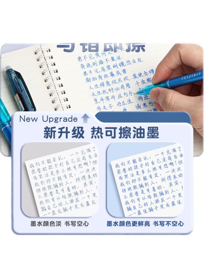 M.G M&G (M&G) Stationery Heat Erasable Gel Pen Bullet Tip Crystal Blue 0.5Mm For Elementary School Students Heat Sensitive Friction Signature Pen 12Pcs/Box Akp18217B2 - Image 3