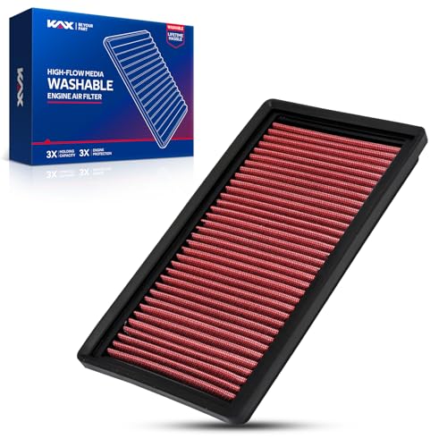 KAX Premium Washable Engine Air Filter, 33-3080 Replacement for Toyota Corolla 2020-2024, C-HR 2018-2022, Corolla Cross 2022-2023 GAS, Lexus UX200 2019-2022, Reusable, Increase Power & Towing - Image 1