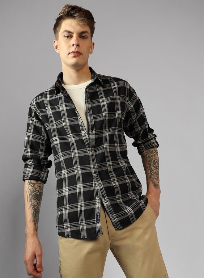 Dennis Lingo Relaxed Fit Multi Colour Cotton Shirt – Trendy and Comfortable - Image 1