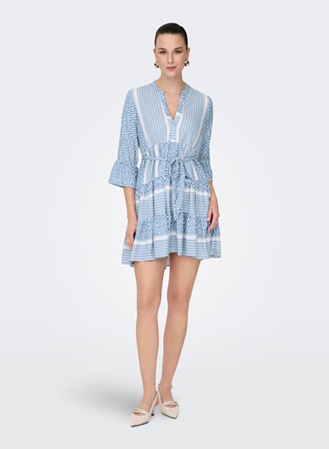 ONLY ONLY Womens Athena Life 3/4 Short Dress Woven  - Image 1