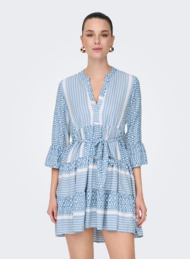ONLY ONLY Womens Athena Life 3/4 Short Dress Woven  - Image 3