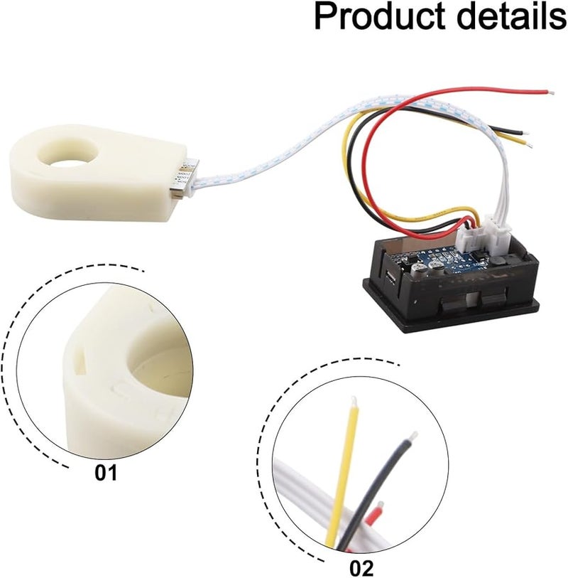 عداد قياس تأثير هول الحالي والجهد الرقمي المزدوج مع مستشعر 400 أمبير - Image 4