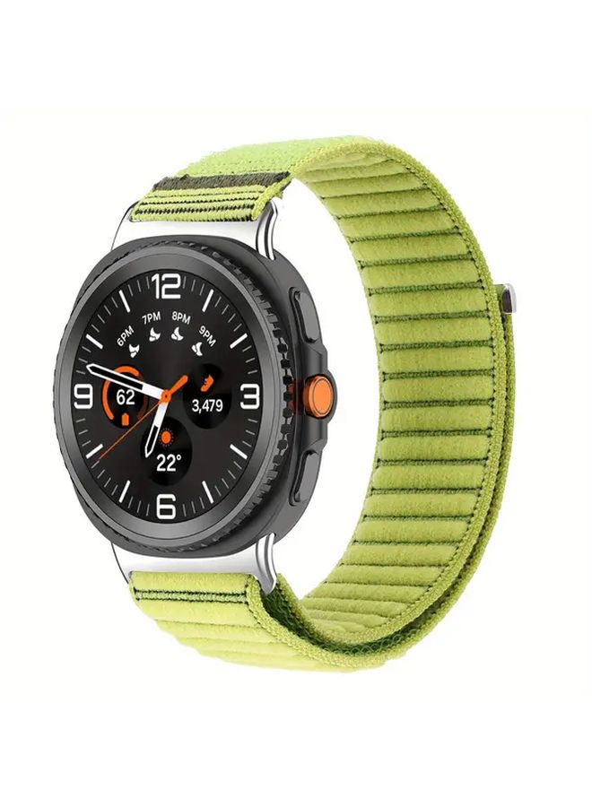 Nylon Strap For Samsung Galaxy Watch 8 40mm 44mm Breathable Elastic Band Gray - Image 4