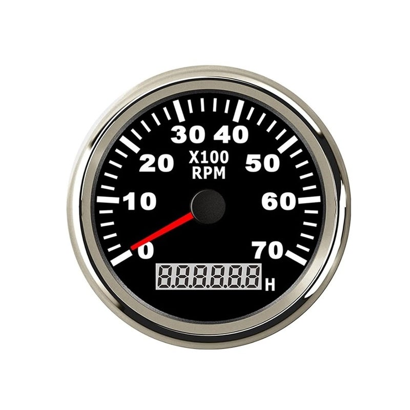 DEMULAX 85mm Marine Tachometer Gauge