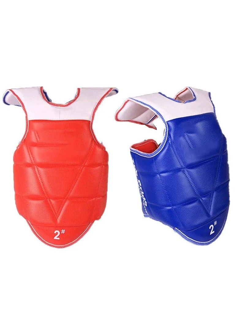 Taekwondo Protective Vest, Boxing Karate Chest Protection, Reversible Kickboxing Abdominal Protection, Body Armour Chest Guard, Unisex Kickboxing Chest Protection for Karate Taekwondo Boxing(M Size) - Image 1