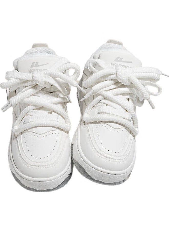Warrior Official Men'S Shoes Autumn And Winter Sports Shoes Men And Women Thick-Soled Couple Casual Shoes White Size 38 - Image 2