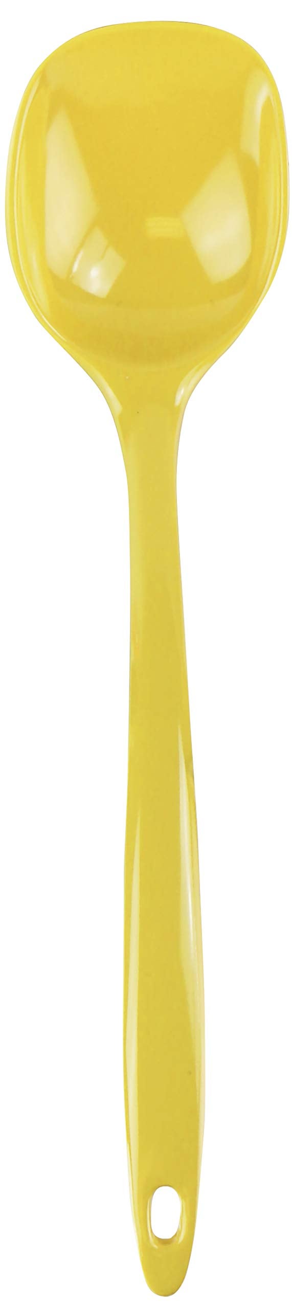 Reston Lloyd Cooking Spoon for Serving, Basting, Mixing, Heat Resistant, BPA Free Melamine 11 inch Utensil with Ergonomic Handle, Lemon - Image 1