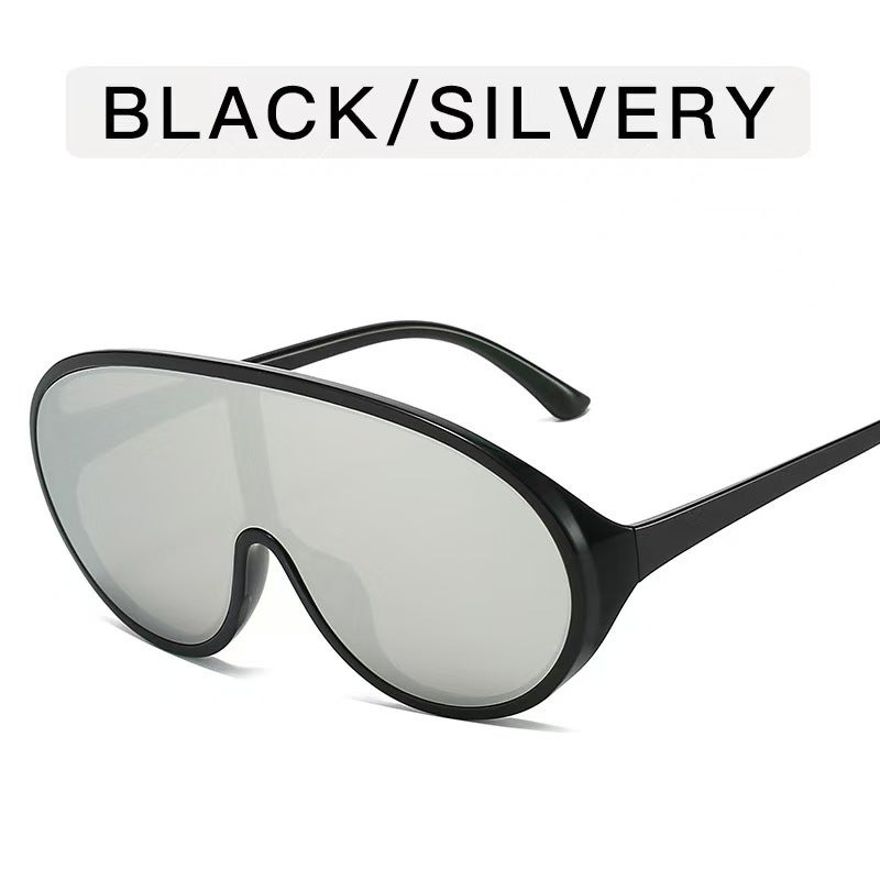 New big frame toad one-type sunglasses men and women online popular fashion exaggerated glasses cross-border personality aviator sunglasses - Image 5