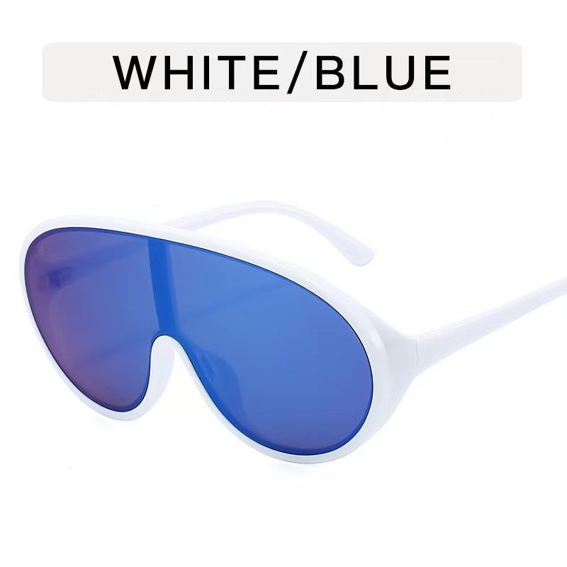 New big frame toad one-type sunglasses men and women online popular fashion exaggerated glasses cross-border personality aviator sunglasses - Image 3