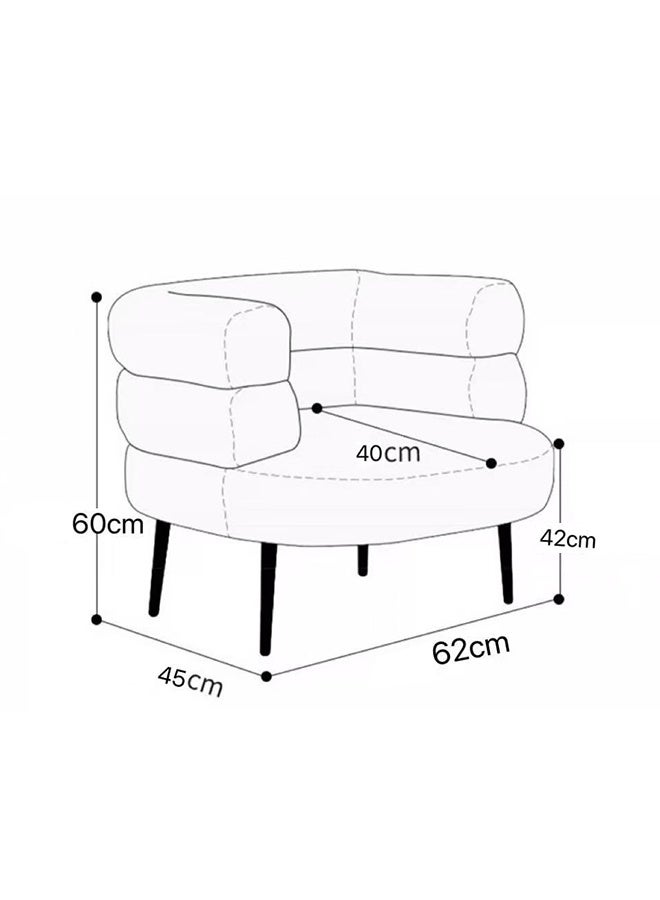 MHONGWEI Elegantly designed bouclé fabric chair Fabric Dressing Chair – Stylish Vanity Seat for Bedroom & Boudoir - Image 5