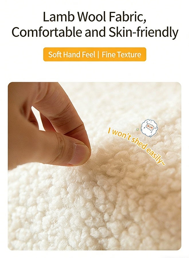 MHONGWEI Elegantly designed bouclé fabric chair Fabric Dressing Chair – Stylish Vanity Seat for Bedroom & Boudoir - Image 4