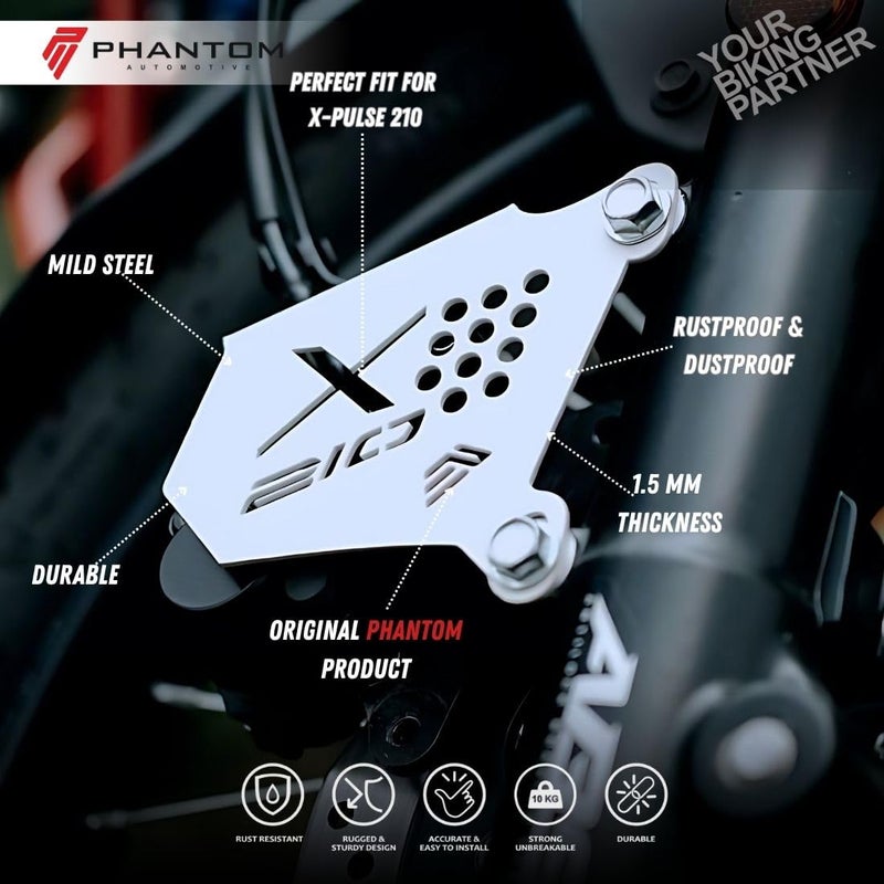Phantom Disc Brake Cover for Herro X-Pulslse 210 – Heavy-Duty Front Brake Guard | Mud & Dust Protection (Red) - Image 4
