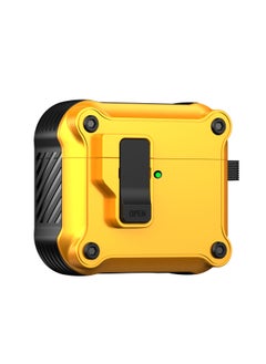 Suitable For AirPods 4 For Apple Bluetooth Headset Protective Cover With Switch Lock Pop-Up Cover Pro2 Anti-Fall Headphone Case-Color:Yellow-Applicable Models:Airpods 4