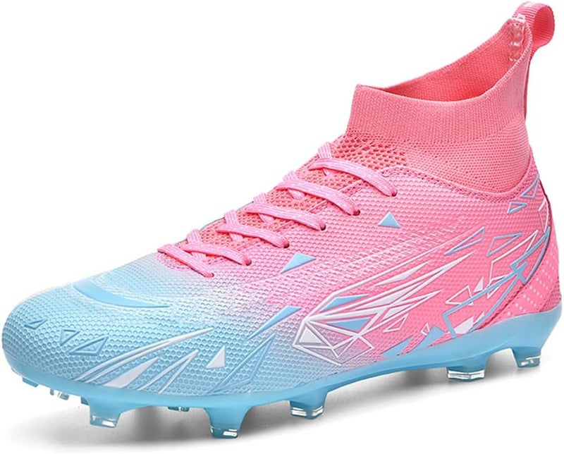 DISRATEBLU Kids Soccer Shoes Boys Football Cleats Professional Athletic Outdoor Trainning Football Shoes Youth Girl Turf Soccer Cleats - Image 1
