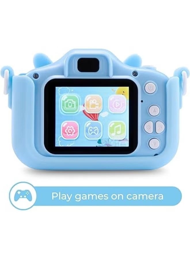 أكاليكس أطفال كاميرا 2 " شاشة لحظات بهيجة المفاجئة 12 ميجا بكسل بلدان جزر المحيط الهادئ سجل 1080 وعاء أشرطة الفيديو عالية الدقة بناء في ألعاب دائم قطرة برهان حالة أوسب قابلة للشحن ل بدون توقف متعة أفضل هدية للأطفال - Image 4