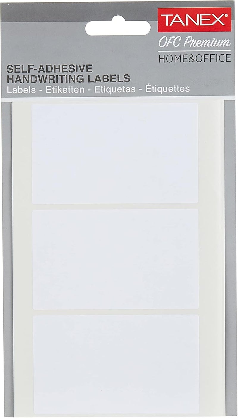 TANEX ADHESIVE LABELS 48MMX80MM 3X10 WHITE, TANOFC123 - Image 1