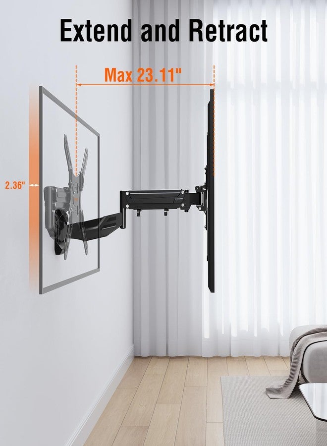 ELIVED Height Adjustable TV Mount for Most 26-55 Inch tvs, Holds 11-66 lbs, Spring Arm Full Motion Swivel Tilt Articulating TV Wall Mount Bracket, Max VESA 400x400mm, YD1010 - Image 5